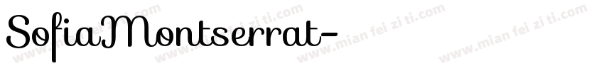 SofiaMontserrat字体转换