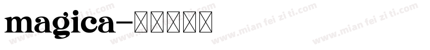 magica字体转换