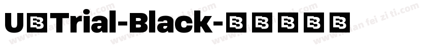 U8Trial-Black字体转换