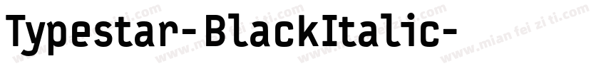 Typestar-BlackItalic字体转换
