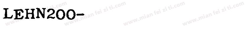 LEHN200字体转换