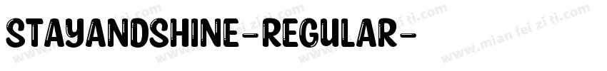 StayandShine-Regular字体转换