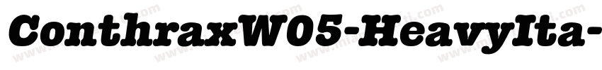 ConthraxW05-HeavyIta字体转换
