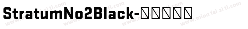 StratumNo2Black字体转换