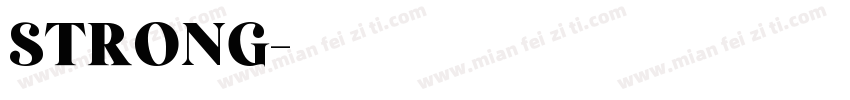 strong字体转换