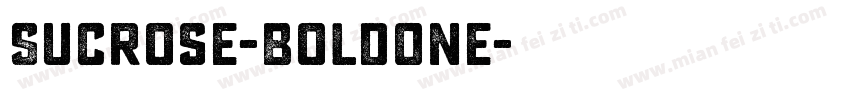 Sucrose-BoldOne字体转换