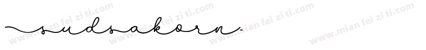 Sudsakorn字体转换