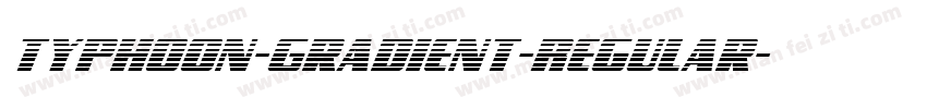 Typhoon-Gradient-Regular字体转换