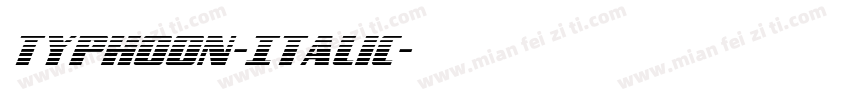 Typhoon-Italic字体转换
