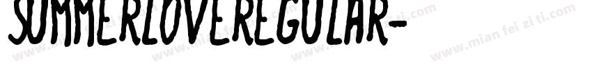 summerloveregular字体转换