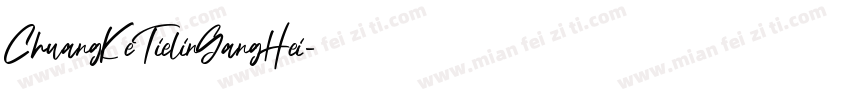 ChuangKeTielinGangHei字体转换