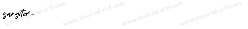 gangitem字体转换