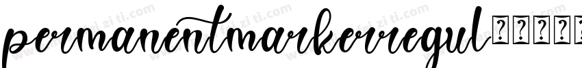 permanentmarkerregul字体转换