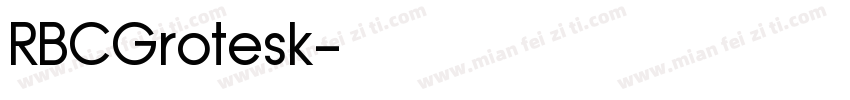 RBCGrotesk字体转换