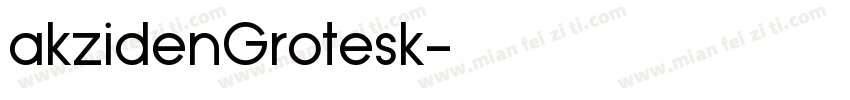 akzidenGrotesk字体转换