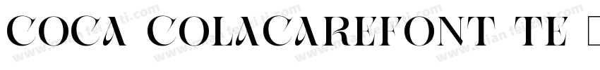 COCA-COLACAREFONT-TE字体转换