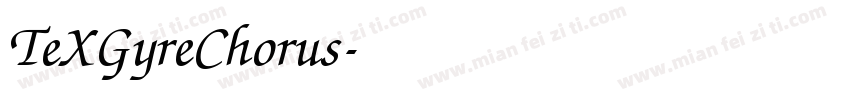 TeXGyreChorus字体转换