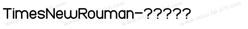 TimesNewRouman字体转换