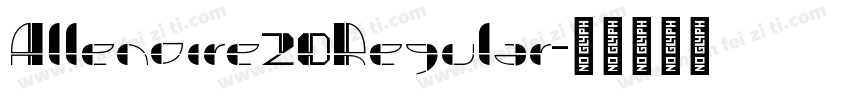 Allenoire20Regular字体转换