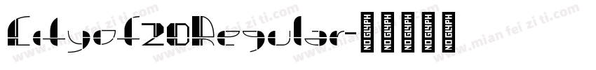 Cityof20Regular字体转换