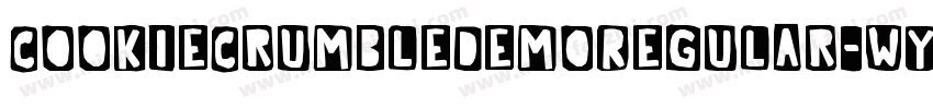 CookieCrumbleDemoRegular-WyzXE字体转换