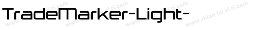 TradeMarker-Light字体转换