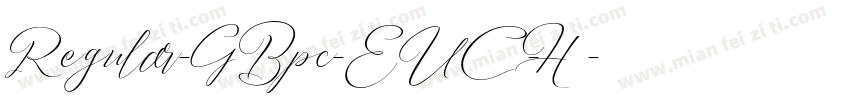 Regular-GBpc-EUC-H字体转换