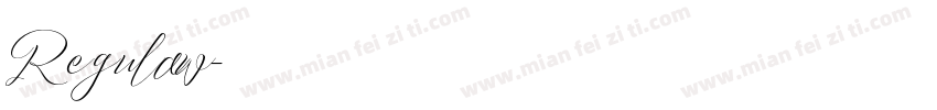 Regulaw字体转换