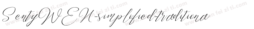 SentyWEN-simplified-traditional-Reg字体转换
