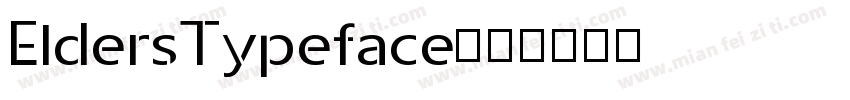EldersTypeface字体转换