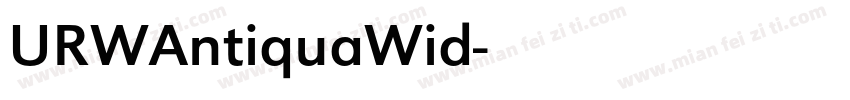 URWAntiquaWid字体转换