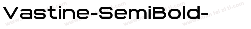Vastine-SemiBold字体转换