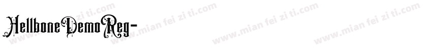 HellboneDemoReg字体转换