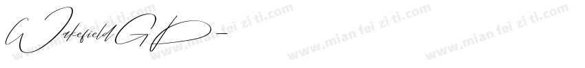 WakefieldGD字体转换