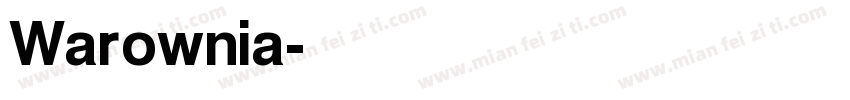 Warownia字体转换