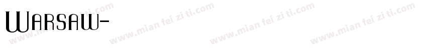 Warsaw字体转换