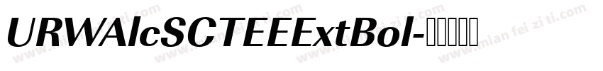 URWAlcSCTEEExtBol字体转换