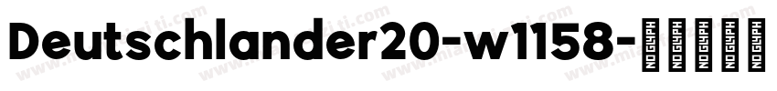 Deutschlander20-w1158字体转换