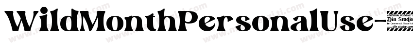 WildMonthPersonalUse-51xrG字体转换