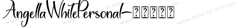 AngellaWhitePersonal字体转换