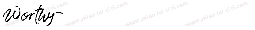 Worthy字体转换