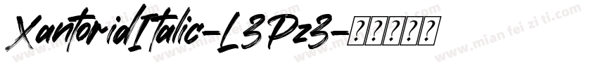 XantoridItalic-L3Pz3字体转换