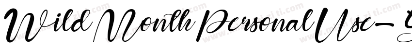 WildMonthPersonalUse-51xrG字体转换