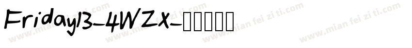 Friday13-4WZx字体转换