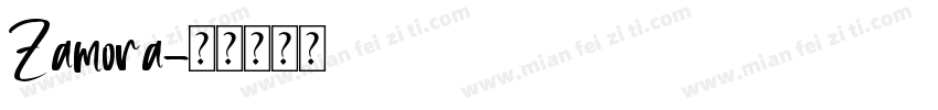 Zamora字体转换