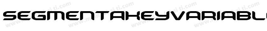 SegmentAKeyVariable字体转换