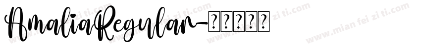 AmaliaRegular字体转换