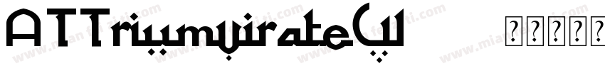 ATTriumvirateW03字体转换