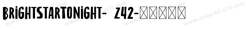 BrightStarTonight-8z42字体转换