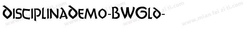 DisciplinaDemo-BWGld字体转换